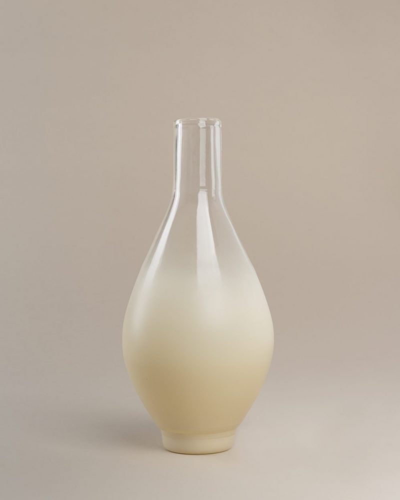 Beige Degradé Glass vase