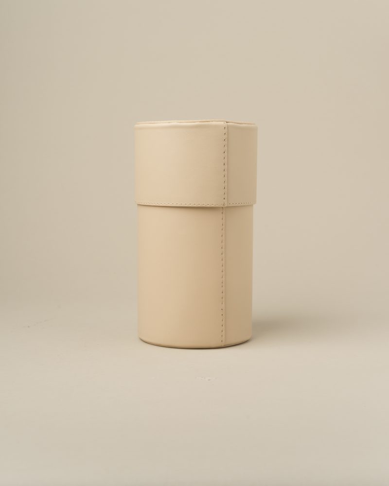 Colonial Tube Leather basket