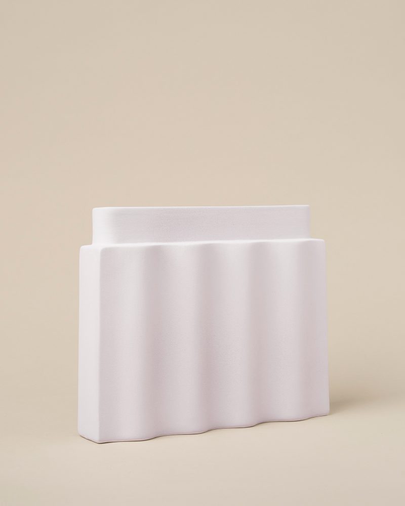 Light Mauve Waves Vase